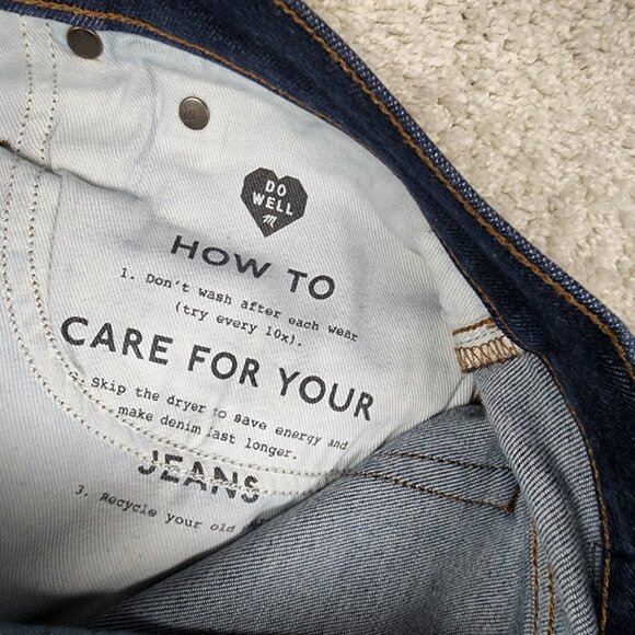 Madewell Men's Jeans 36 X 34 Blue Relaxed Taper Medium Wash Faded USA Authentic - Picture 9 of 9